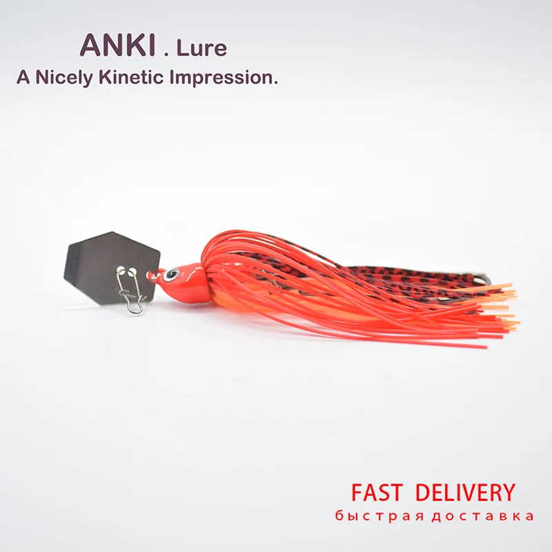 ANKI 6 шт./лот Спиннер с свинцовой головкой Buzzi приманка болтовня рыболовная 3/8 унций
