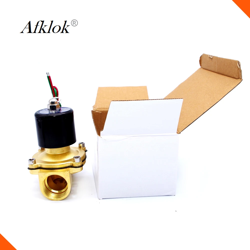 2 дюймов 12 v электромагнитный клапан DN50 2W-500-50 NPT G латунь нормально закрытый Высокая Температура из резиновой смеси на основе бутадиен-5-80 градусов