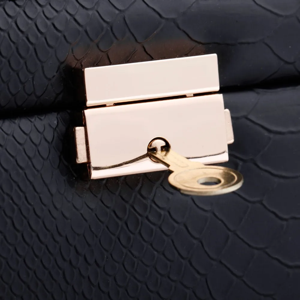 Зеркальная коробка для ювелирных изделий из искусственной кожи