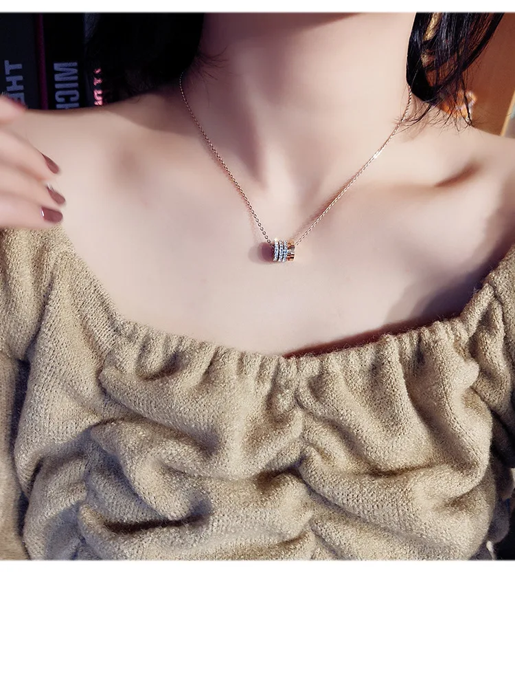 

Новинка, модные ювелирные изделия макси из австрийского ожерелья с кристаллами, Женский комплект, цепочка, Корейская нержавеющая сталь, Y-образная жемчужная подвеска