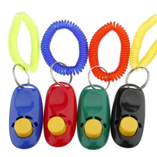 20 шт. клик кликер для собак тренировочный тренажер помощь на запястье 9 цветов