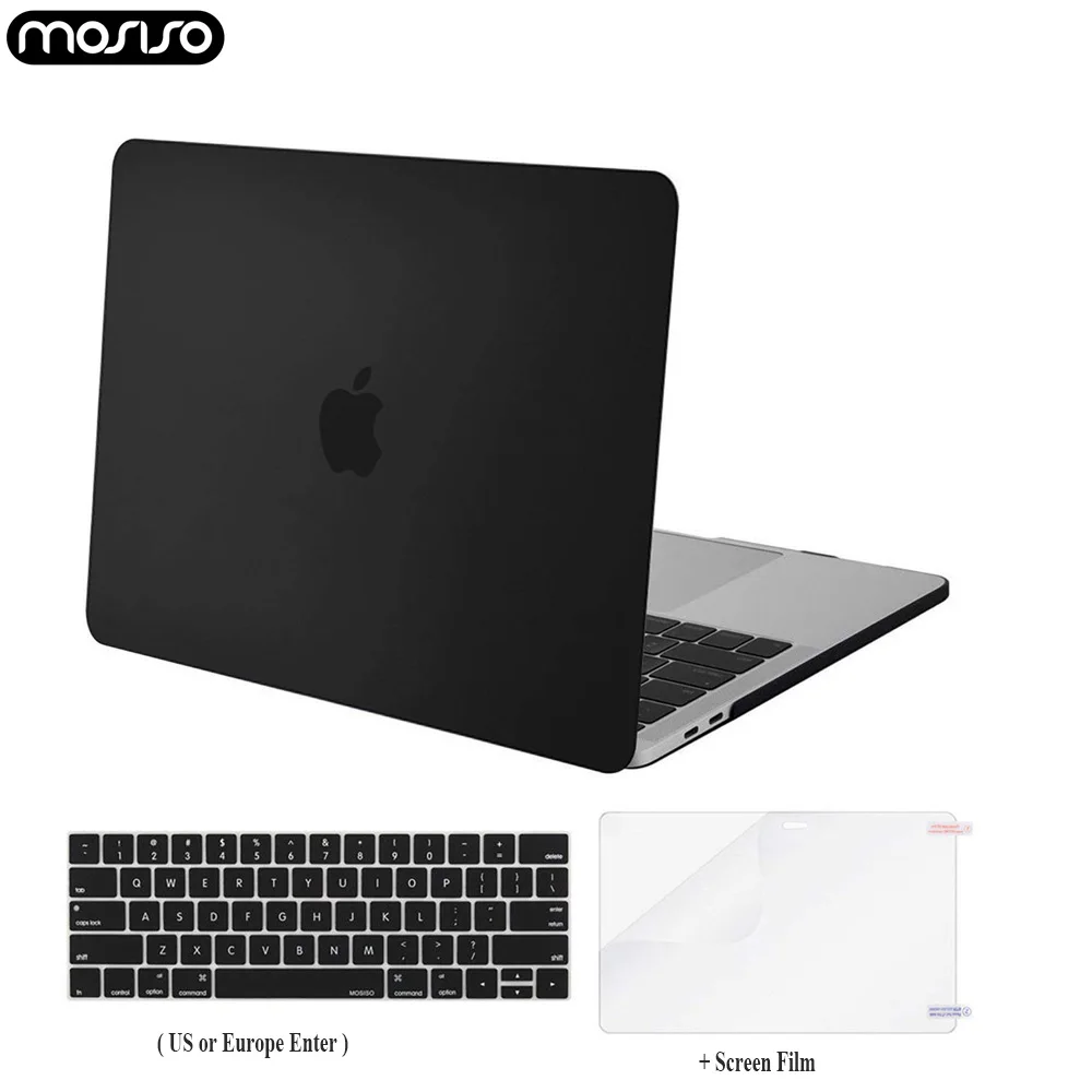 Матовый чехол MOSISO для нового Macbook Pro 13 A1989 A1708 A1706 с сенсорной панелью Mac 15 A1707 A90 2018 |