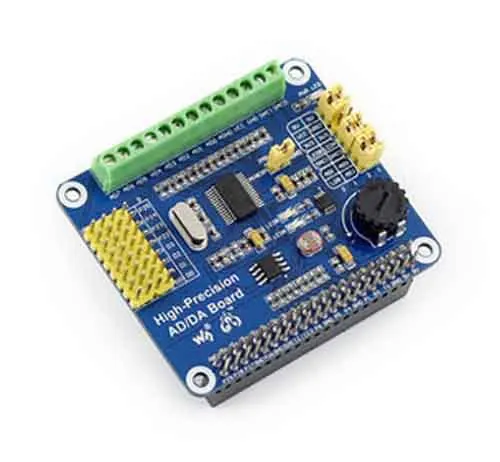Высокоточный AD/DA модуль ADS1256 DAC8552 для Raspberry Pi | Электронные компоненты и