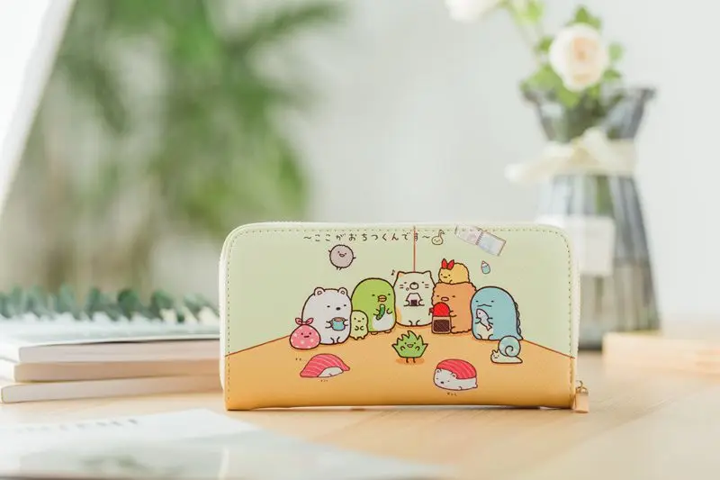 IVYYE 1 шт. Sumikko gurashi Модный Аниме PU Кошелек Сумки Кошельки на молнии монеты карман повседневные кошельки карты унисекс подарки Новинка