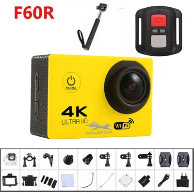 as picture show Новая Экшн-камера 4k F60/F60R 1080 P/60fps 16MP WiFi 170D шлем камера go подводный Спорт камера pro Водонепроницаемый Дайвинг - Цвет: as picture show