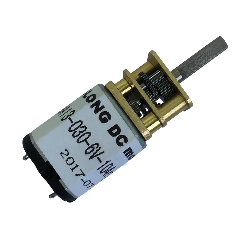 JGA13-030 мотор-редуктор 13 мм миниатюрная Точность Металлическая Коробка передач электронный замок 6В 104 об/мин