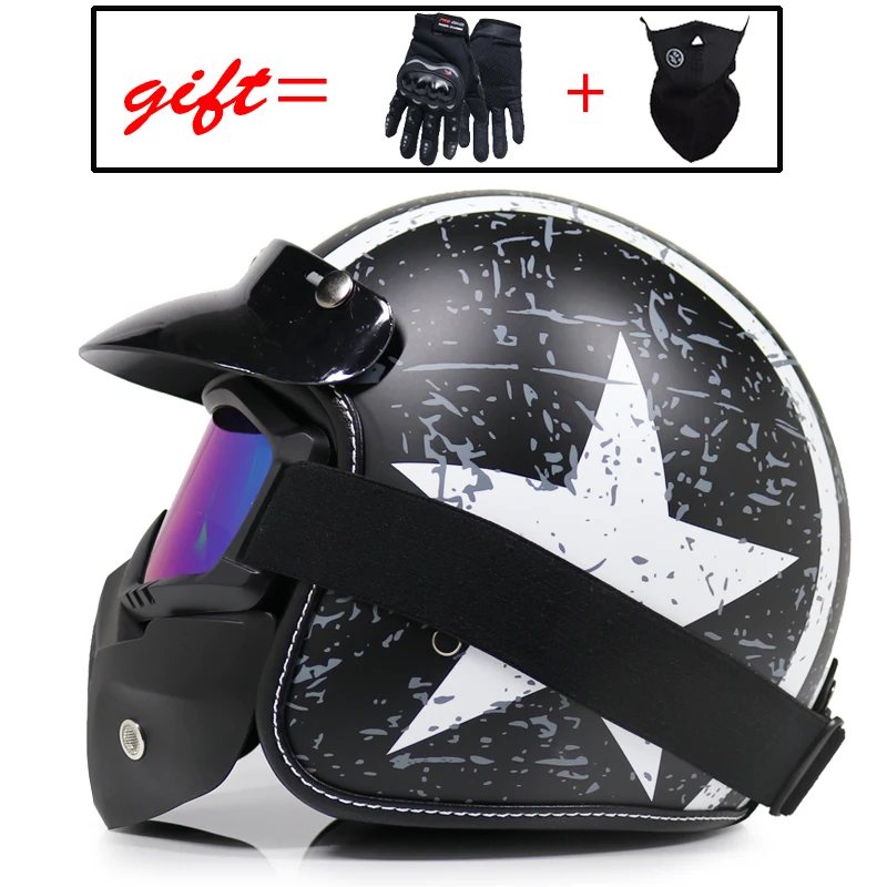 Мотоциклетный rcycle шлем Ретро винтажный шлем лицо Ретро 3/4 шлем casco мотошлем винтажный шлем мото rcycle moto cross VOSS