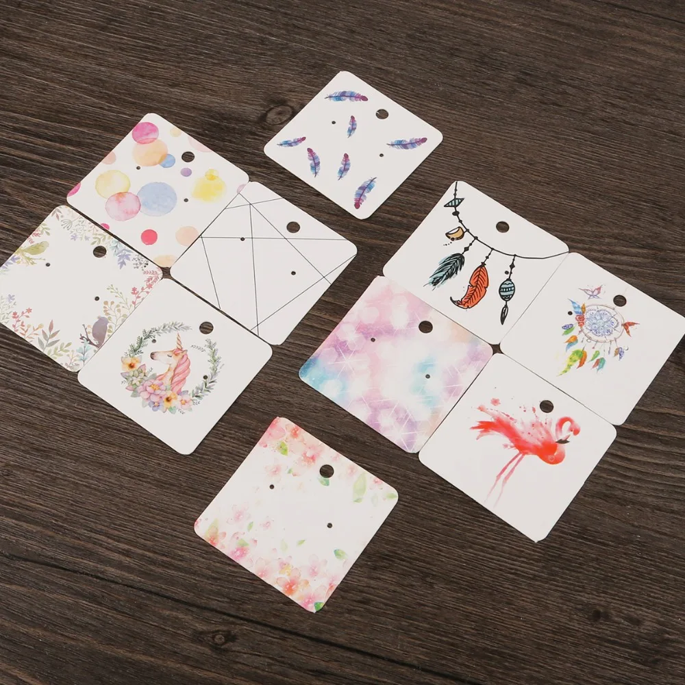 100 шт./лот модные ювелирные изделия дисплей орнамент карты бирки сделай сам