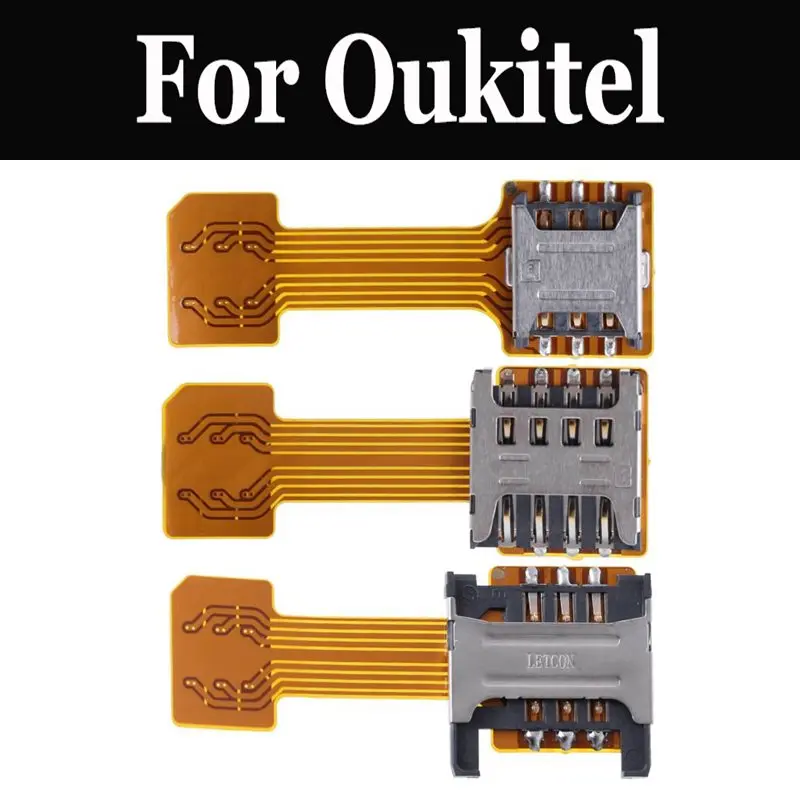 Гибридный двойной адаптер Micro SD для двух SIM-карт SIM Oukitel K5000 Mix 2 K8000 C9 C11 Pro U18 K6 K10 K6000
