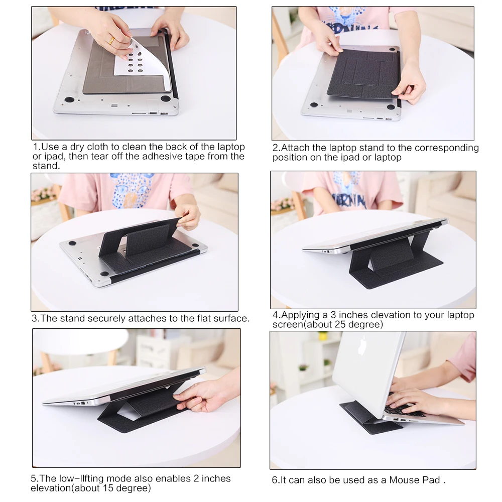 Универсальная Складная подставка для ноутбука MacBook air pro, подставка для ноутбука, регулируемая подставка для портативного планшета