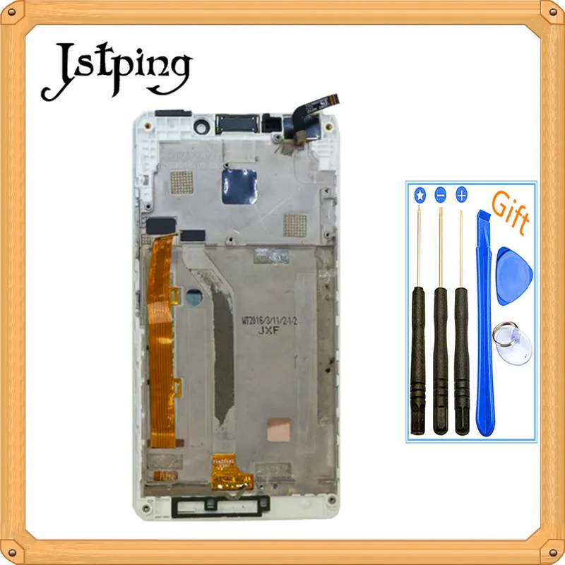 Jstping 5 дюймовый полноэкранный ЖК дисплей для Lenovo Vibe P1M P1ma40 P1mc50 панель в сборе рамка