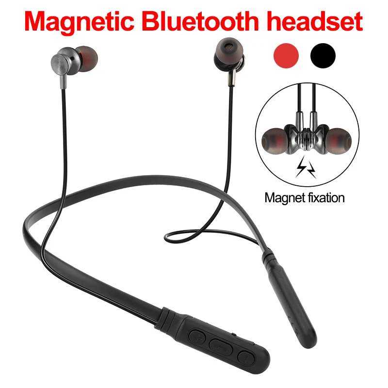 Спортивные Беспроводные наушники для iPhone магнитная гарнитура без рук с