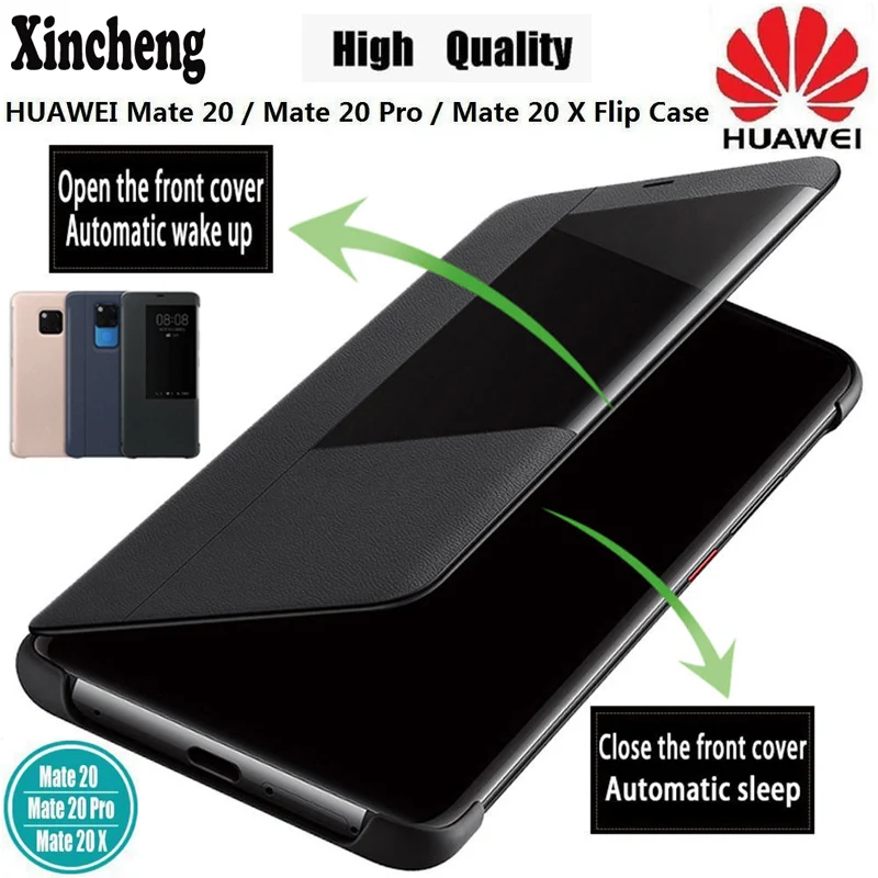 Оригинальный Официальный чехол для Huawei Mate 20 Pro 20x умный кожаный с откидной крышкой
