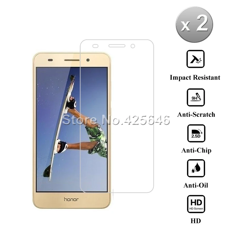 2 шт для huawei Honor 5A стекло 2.5D защитное Премиум Закаленное стекло для huawei Honor 5A 5,5 дюймов Защитная пленка для экрана