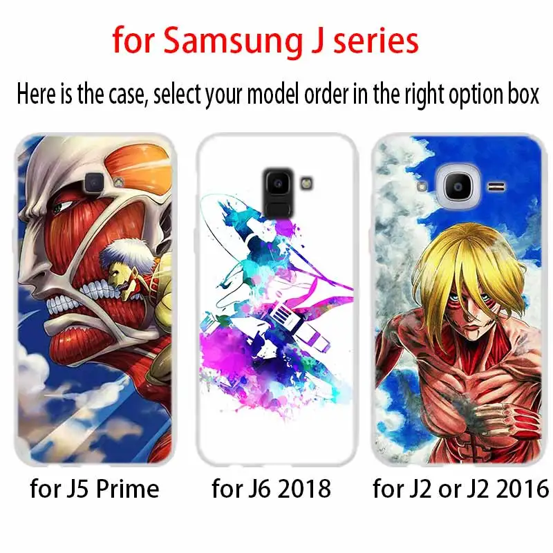 Чехол для телефона Samsung Galaxy j6 J8 J7 J5 J3 J4 Plus 2018 2017 2016 J610 Prime из мягкого силикона с аниме