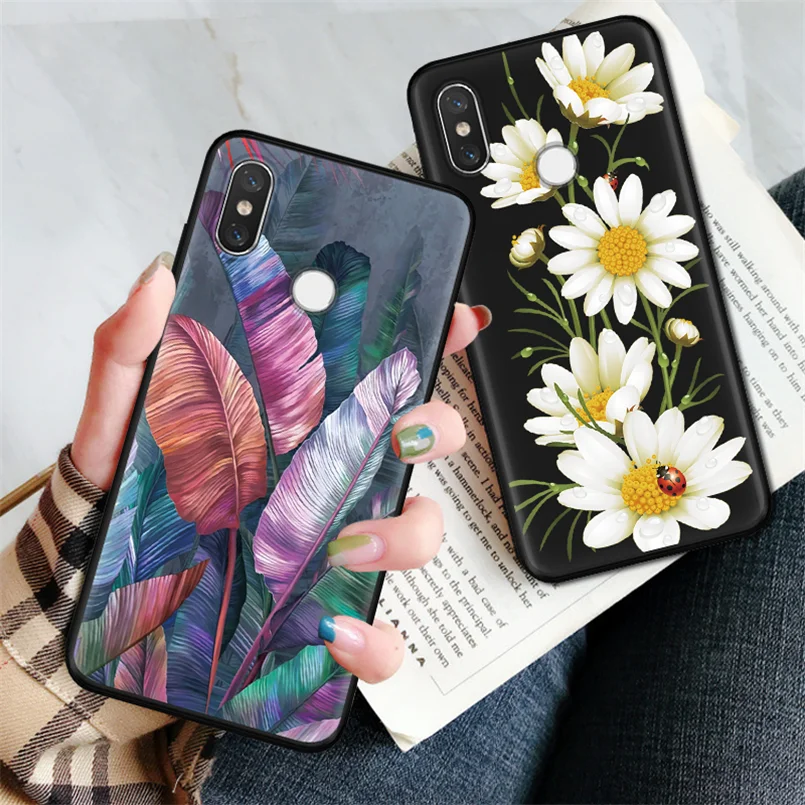 Цветок матовый чехол для спортивной камеры Xiao mi Red mi S2 3 4A 5 Plus 6A Note 3 4X5 5A 6 7 Pro для Xiaomi mi 9 A1 5X A2 6X8 Lite F1 Мягкий ТПУ чехол