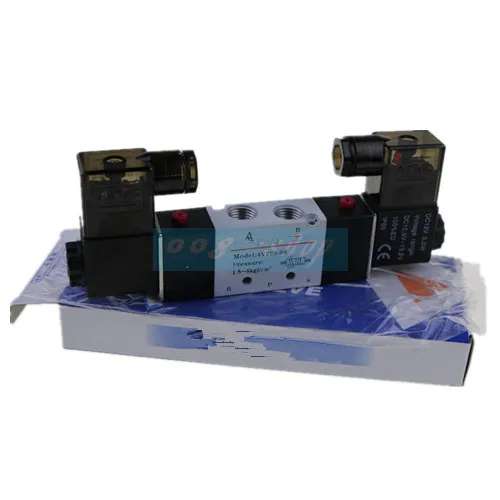 1 шт. 4V220 08 Пневматический электромагнитный клапан 5 Путь 2 Позиция 1/4 &quotАлюминий