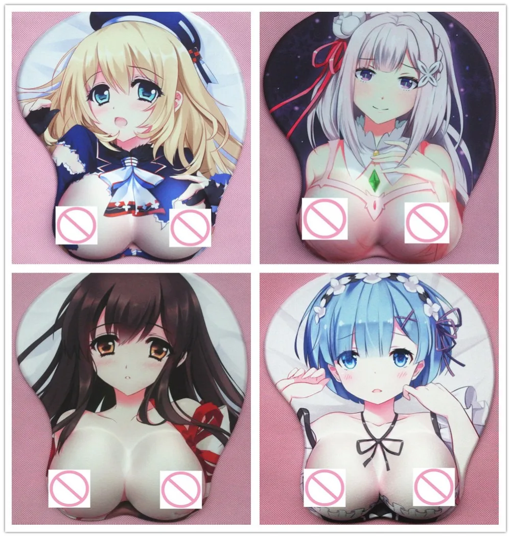 Новинка 2020 аниме 3d коврик для мыши браслеты мультяшный креативный сексуальный