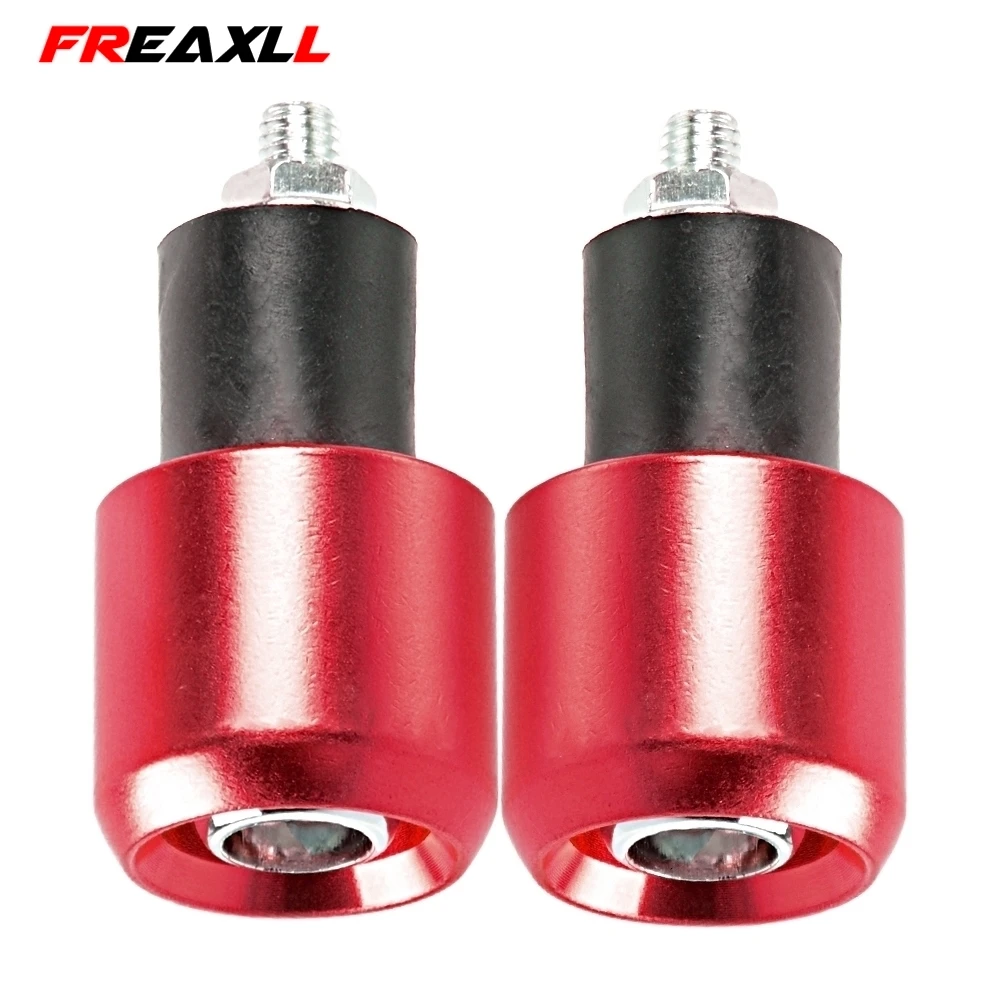 red На Руль мотоцикла или концы ручки руля крышки для KAWASAKI NINJA 250R ZX6R 636 ZX6RR ZX10R ZX7R ZX9R ZX12R ZX14R Z125 - Color: red