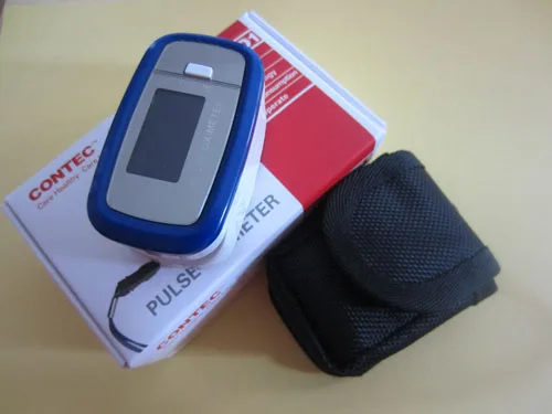 blue FDA CE ISO насыщенность крови кислородом SPO2 контроль частоты пульса пальцевой Пульсоксиметр оксиметр с мешочком - Цвет: blue