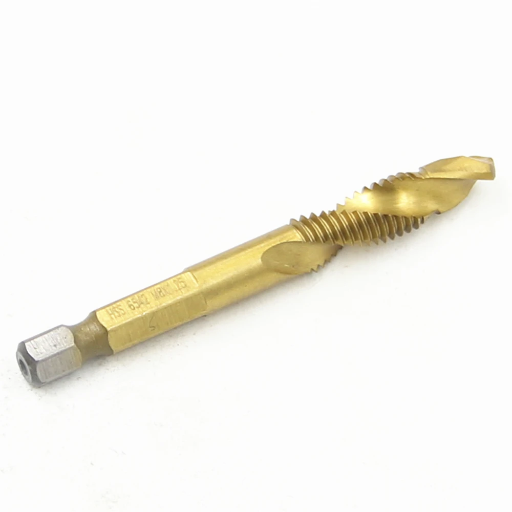 

Tap Hex Shank HSS 6542 Screw Spiral Point Thread Metric Plug Drill Bits M8 Combination power tools DIY