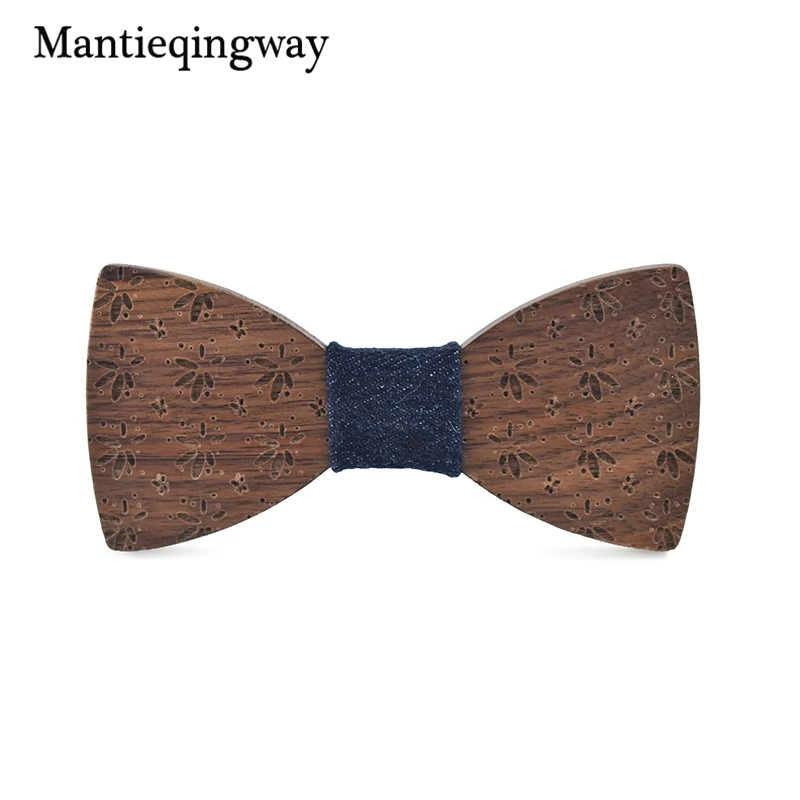 Mantieqingway детей деревянный галстук бабочка для детские деревянные Боути связи Bowknots