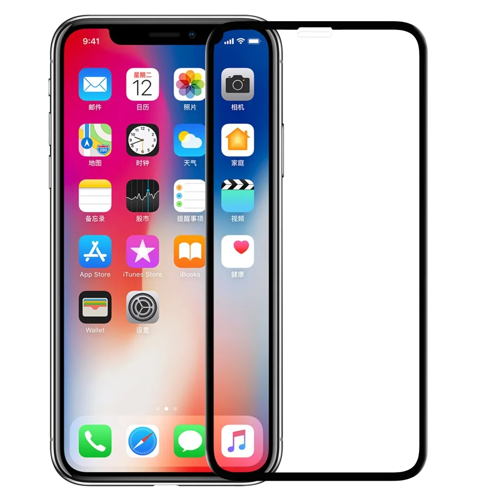 Для iPhone XR XS Max X Nillkin 3D CP + MAX Защита от взрыва HD закаленное стекло полное покрытие