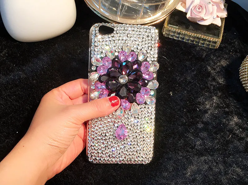 For Samsung Galaxy S5 S6 S7 Edge S8 S9 S10E S10 Plus S20 Ultra Note 5 8 9 10 Lite Full Diamond Cover Phone Big Rhinestone Case |