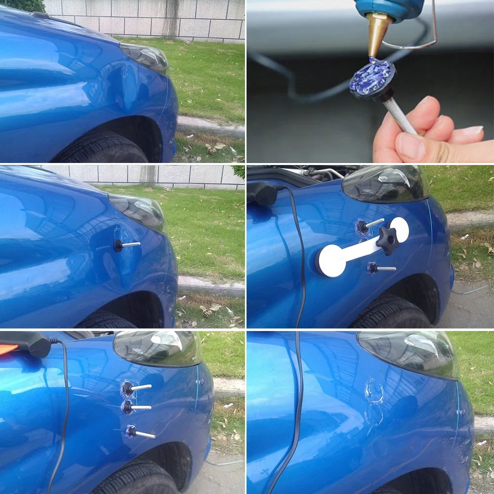 Универсальный инструмент для ремонта автомобиля 17 шт. набор удаления вмятин с