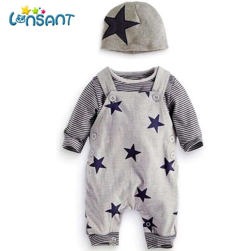 2018 зимняя одежда для детей футболка в полоску топ комбинезон штаны модная