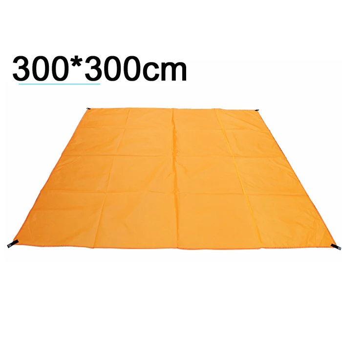 300x300cm orange Пляжное солнцезащитное укрытие брезент водонепроницаемый тент сверхлегкий УФ садовый тент навес солнцезащитный Навес Открытый Кемпинг гамак дождевая палатка - Цвет: 300x300cm orange