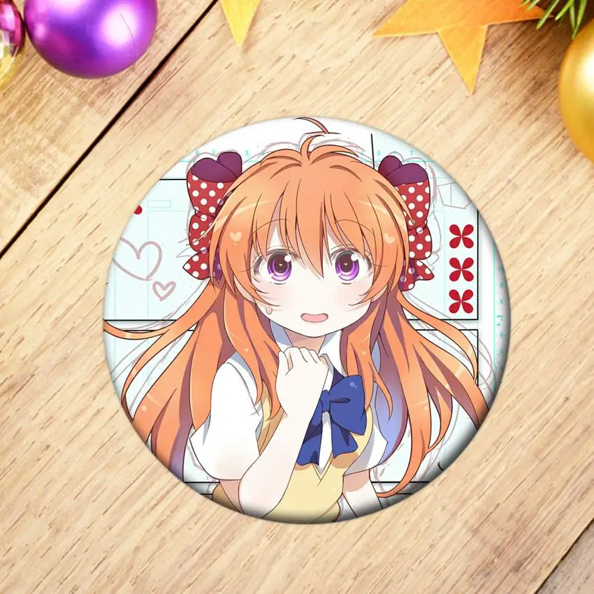 1 шт. аниме Gekkan Nozakikun значок косплея Сакура Чио брошь на застежке нозаки Umetarou
