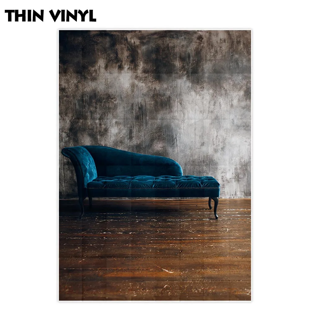 Фон для фотосъемки Allenjoy роскошный винтажный абстрактный синий диван элегантный