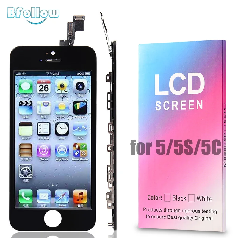 Сменный экран bщетка для iPhone 5 / 5S/5C оригинальный ЖК дисплей AAA с цифровым