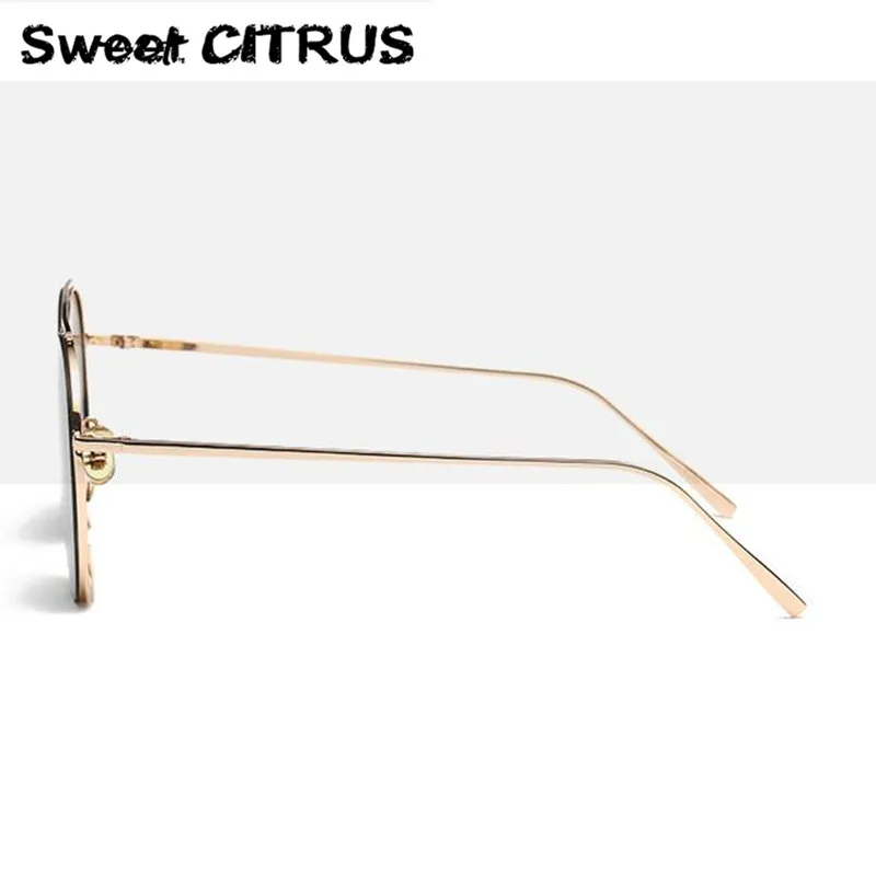Сладкий цитрусовый 2017 новые популярные солнцезащитные очки женские Брендовая