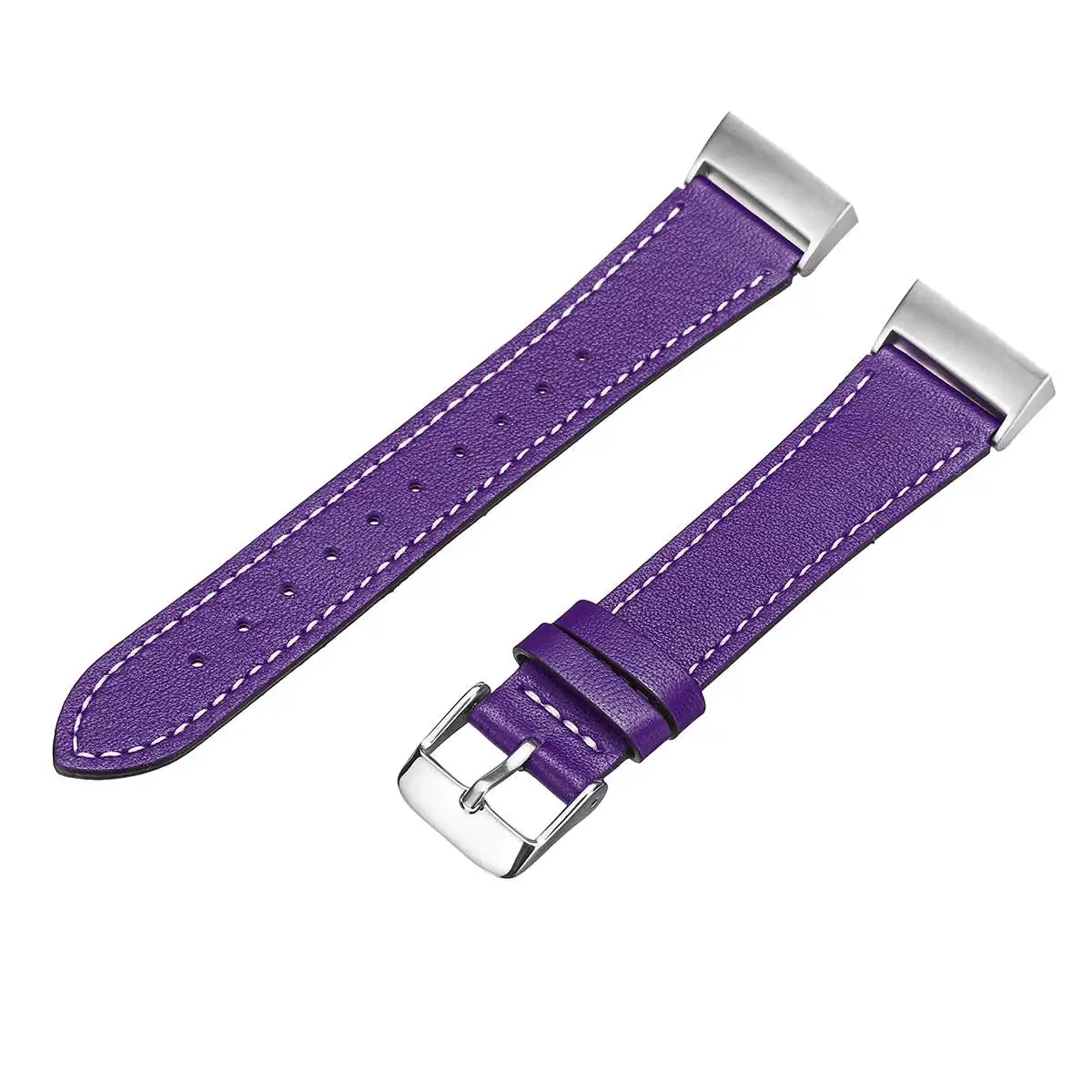 Роскошный ремешок для часов из натуральной кожи, сменный ремешок для Fitbit Charge 3, умный Браслет, ремень, ремешок для часов, аксессуары - Цвет: Purple