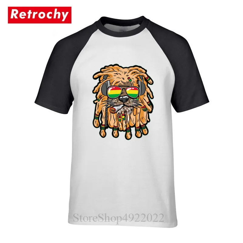 Мужская футболка с принтом Rastafari Rasta Lion модная для взрослых Регина Лев курить