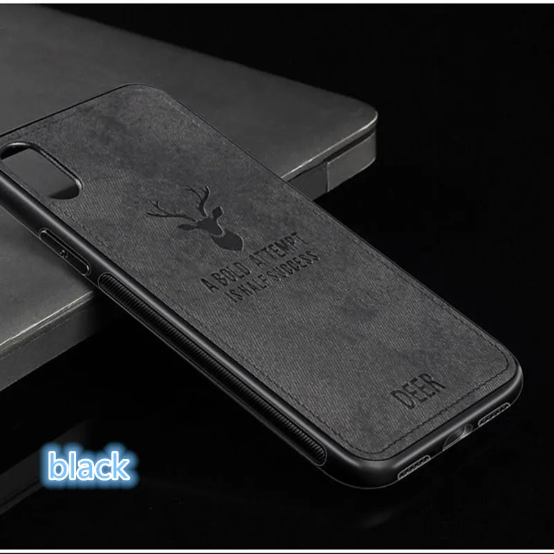 black Противоударный чехол для huawei Коврики 20 Pro P10 P20 Lite P Smart Y9 Y6 Y7 Pro Honor 8X10 9 7C 7A Nova 3 3i текстура ткани чехол - Цвет: black