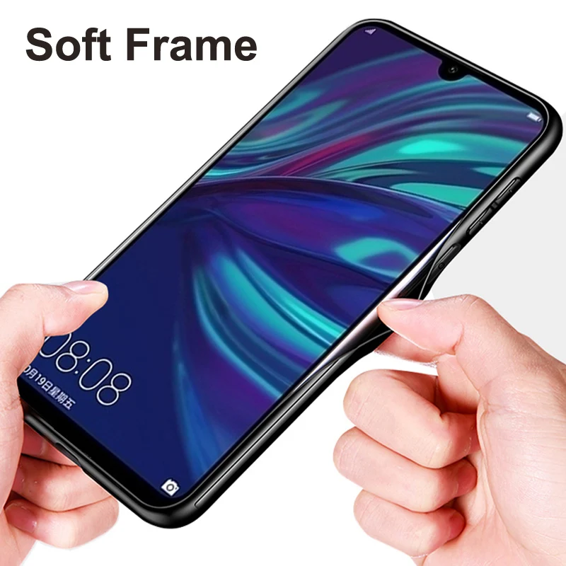 Чехол для Huawei Y7 Y7prime однотонный чехол из закаленного стекла телефона prime с