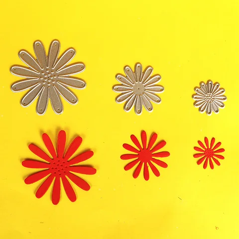 Элегантные наборы цветов хризантем 9 шт 3D высечки для рукоделия проектов скрапбукинга бумаги альбом Papercraft украшение тиснение