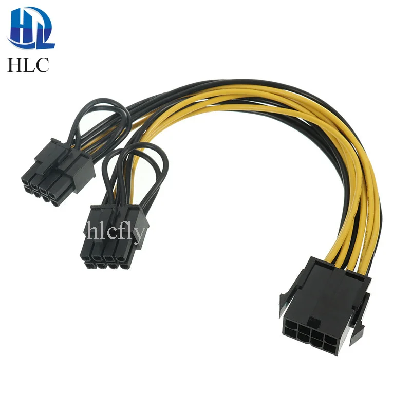 PCI Express Graphics Card Connector PC Power Supply Cable CPU Molex 8pin to 2 PCI-e 8(6+2)pin Internal Splitter |