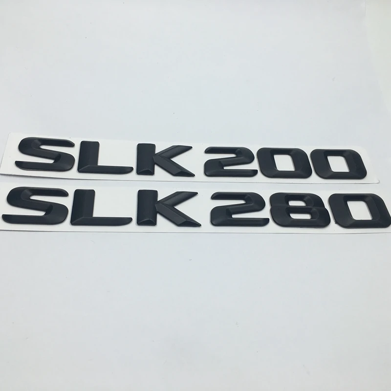 Черная задняя Эмблема для багажника хромированные буквы SLK 200 280 Mercedes R170 R171 R172 SLK200