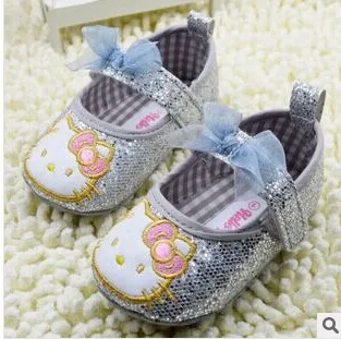 drop shopping! girls shoes hello kitty new born baby prewalker sapato girl first walker babies | Мать и ребенок
