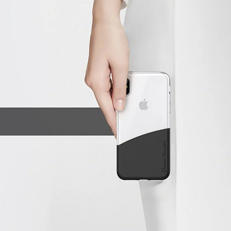 Transparent TPU and PC Case for Iphone x back cover Nillkin soft hard Half colorful cases case Iphonex shell |