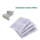 4 шт.лот фильтр с активированным углем для 1,8 л LED автоматический питьевой фонтан для кошек, собак, котят миска для домашних животных фильтр для посуды
