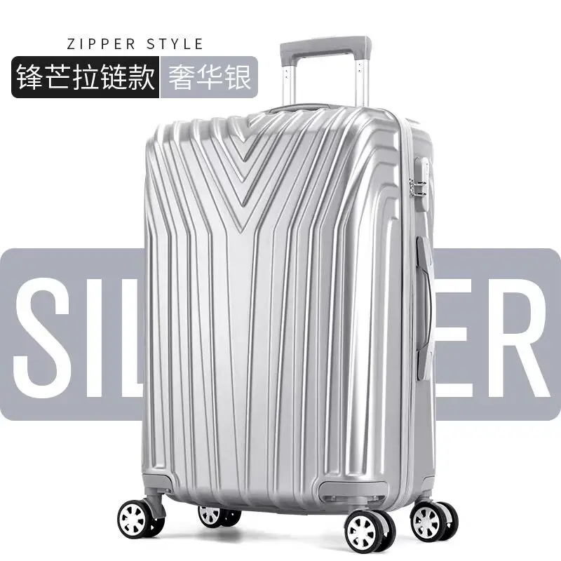 zipper 20''22''24''26''29'' алюминиевая рама на колесиках, чемодан на колесиках, чемоданы на колесиках, maleta valise cabine koffer, коробка на колесиках - Цвет: zipper