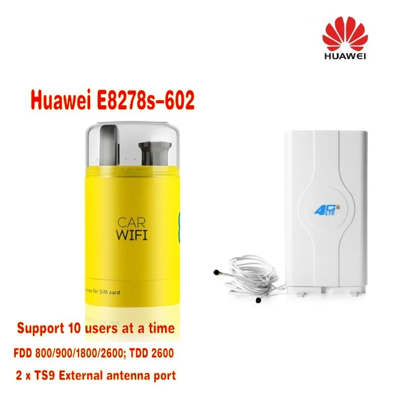 Huawei 4g Lte Cat.4 разблокированный модем и Wi Fi роутер Новый в коробке плюс 49dbi 4G LTE