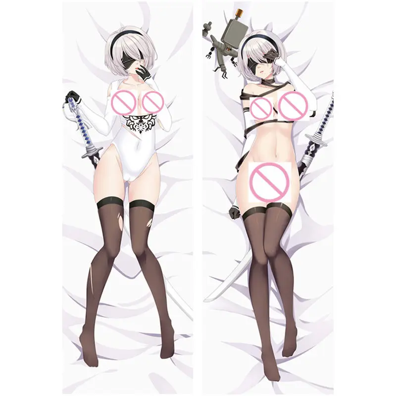 Аниме НИР: автоматы наволочки YoRHa 2B 9S Подушка Чехол пикантные 3D двухсторонняя постельные принадлежности обниматься тела Чехол настроить NR04A - Цвет: 2WAY