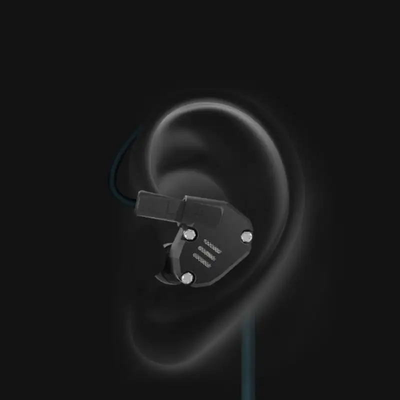 Quad Driver Earphone KZ ZS6 High Fidelity Extra Bass Earbuds with Mic Detachable Cable For Iphone Samsung Mobile Phone | Электроника