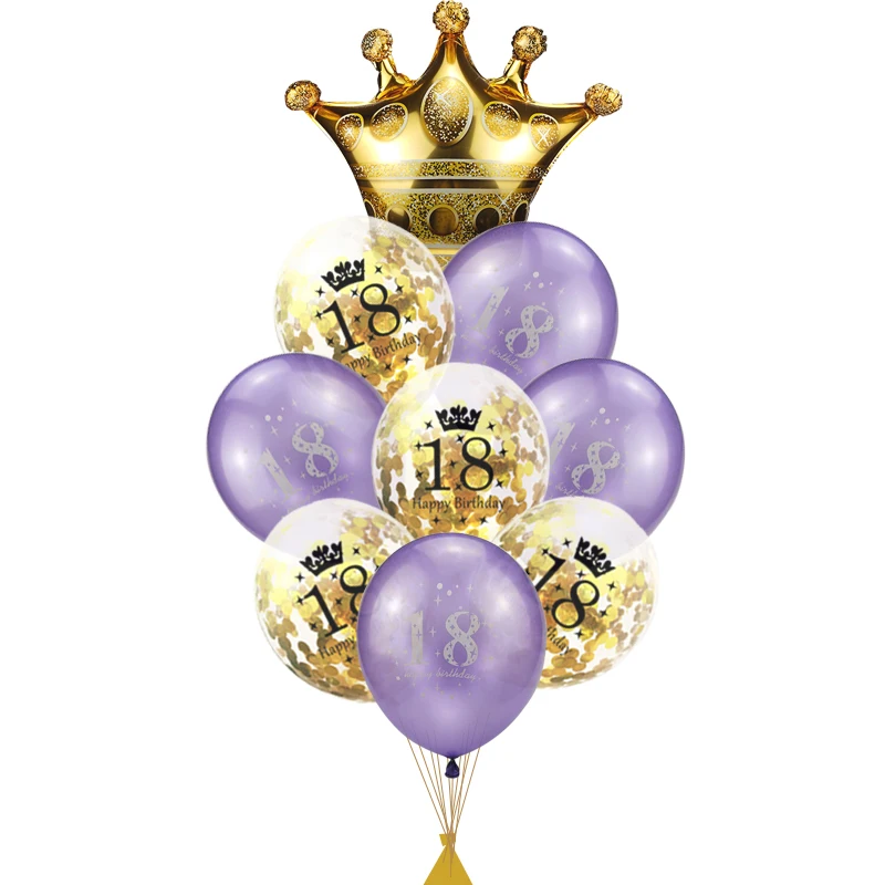 18 Years Balon 18 дней рождения праздничные гелиевые шары 18 лет балон День Рождения украшения для взрослых 18 воздушный шар на день рождения Deco S1XN - Цвет: 18 Years Balon